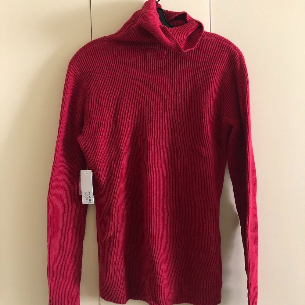 Croft & Barrow Women's Red Turtleneck